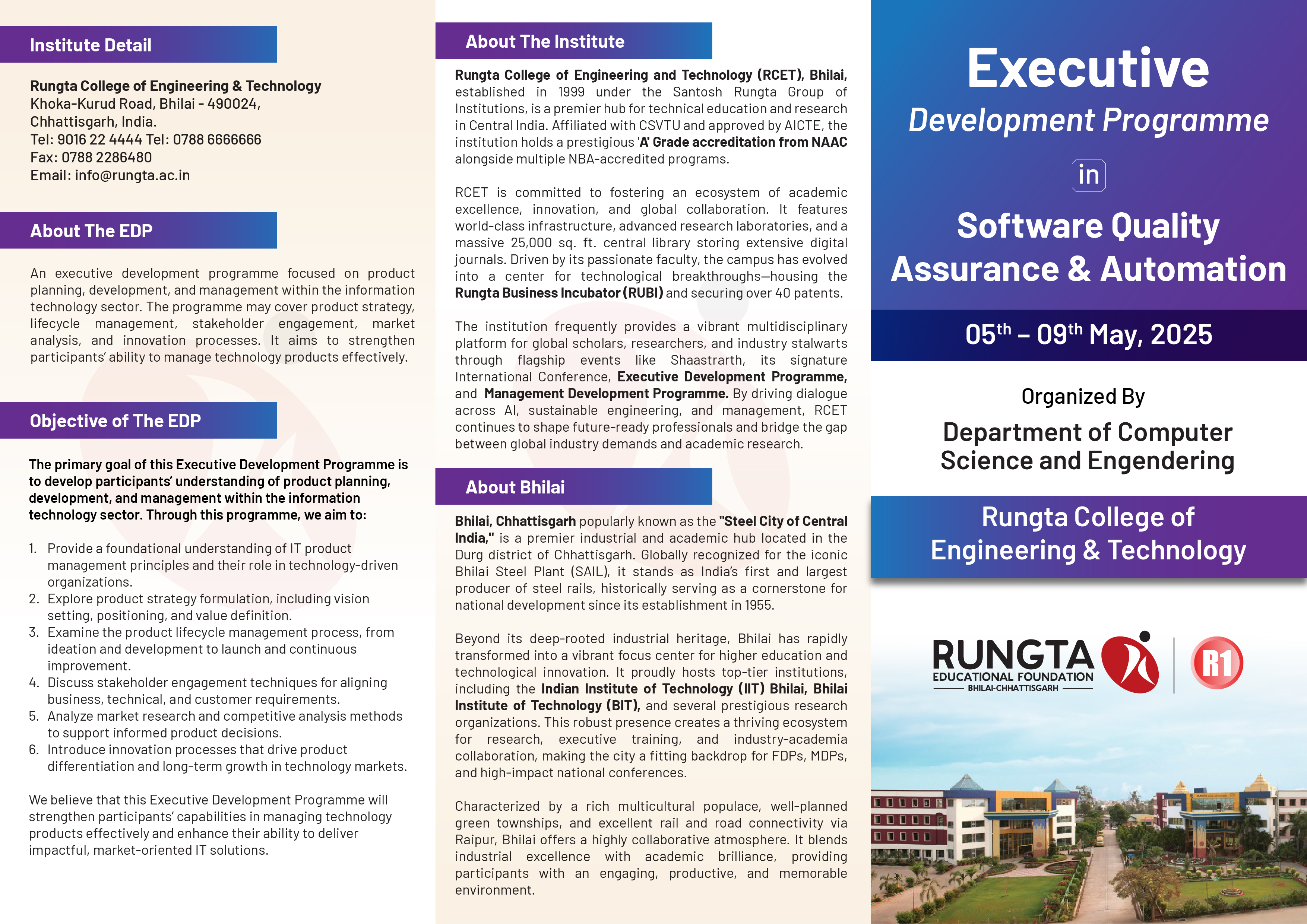 Executive Development Program in Software Quality Assurance & Automation
